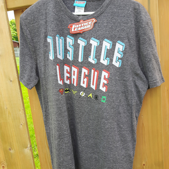 Grey Justice League t-shirt - Picture 1 of 3